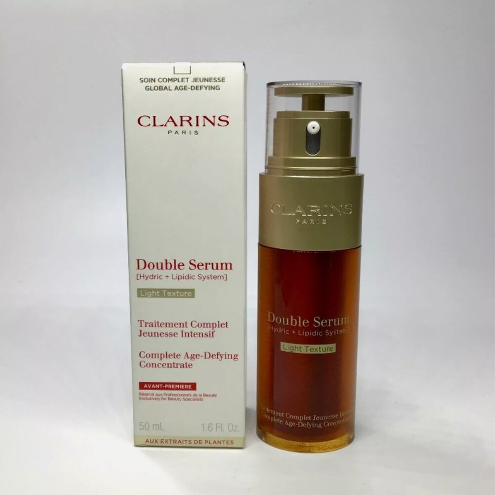 Clarins Double Serum LIGHT TEXTURE Complete Age Control Concentrate 50ml / 1.6oz